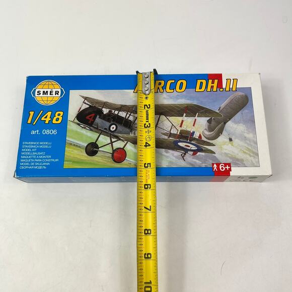 SMER 1:48 AIRCO DH.II WWI British Biplane Model Kit Art. 0806 Complete Vintage - Picture 7 of 9